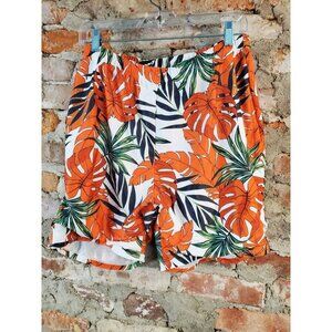 PatPat Mens Swim Suit Trunks Sx XL Orange Tropical